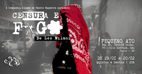 Imagem do evento CENSURA E FOGO (29/01 20h)