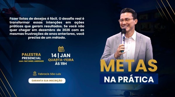 Imagem do evento Palestra - Metas na Prática 14/01