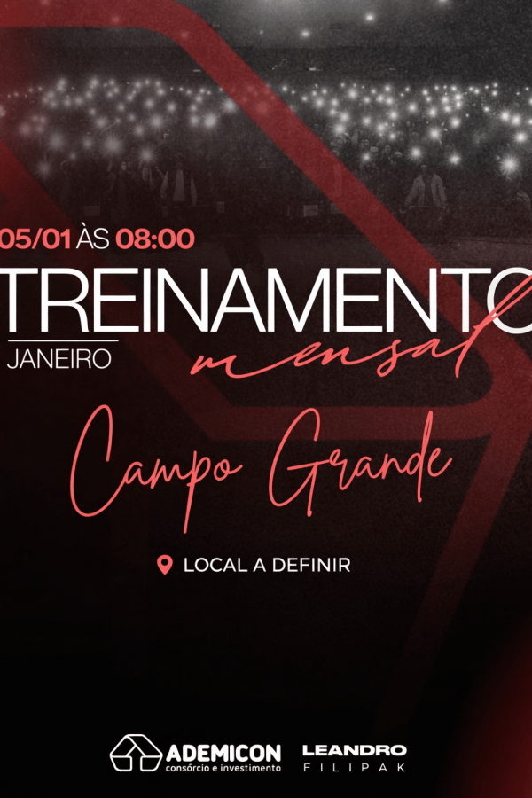 Imagem do evento REUNIÃO MENSAL JANEIRO ( CAMPO GRANDE CENTRO )