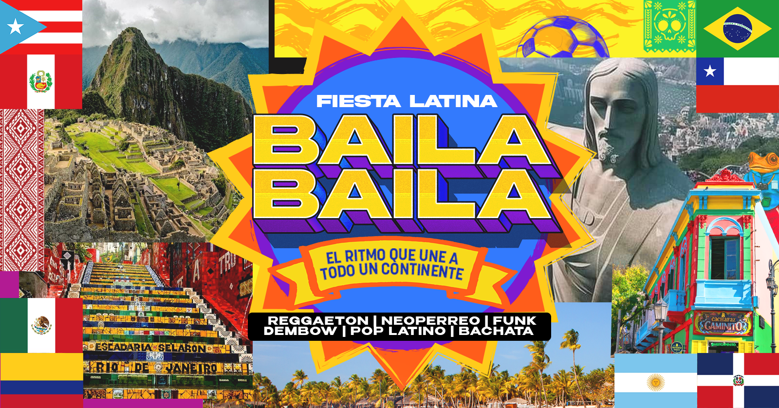 Fiesta Latina Baila Baila |Baile de Reggaeton | Copacabana | 29 Enero | 23h - Rio de Janeiro, RJ