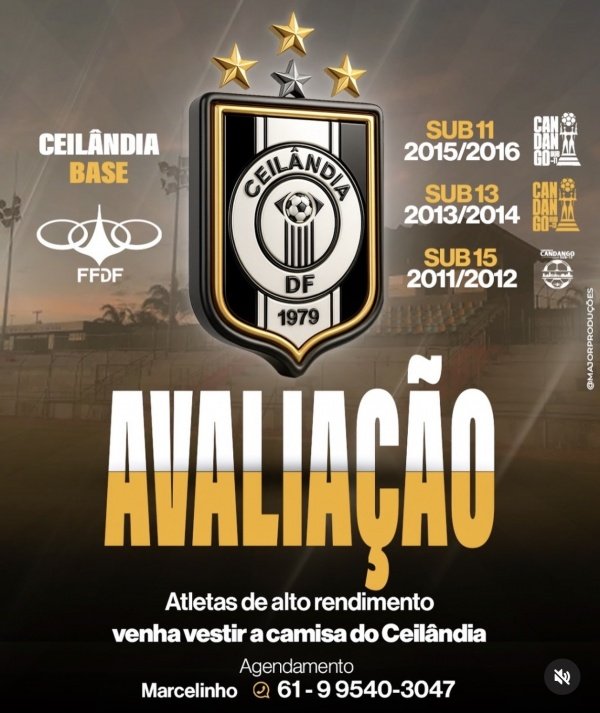 Imagem do evento Peneira Ceilândia EC