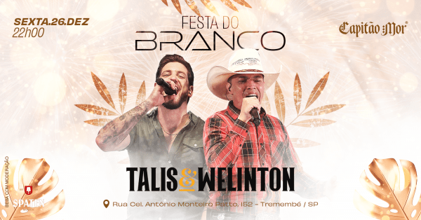 Imagem do evento FESTA DO BRANCO|26.12 SEXTA  - 22H