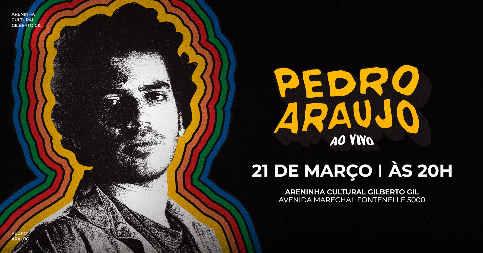 PEDRO ARAUJO (AO VIVO NA ARENINHA CARIOCA GILBERTO GIL) - Rio de Janeiro, RJ
