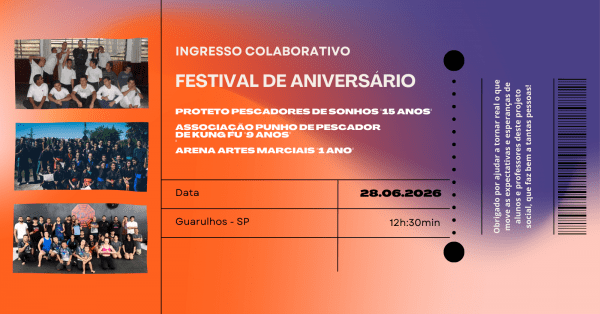 Imagem do evento Festival de Aniversário - Projeto Pescadores de Sonhos "15 anos"