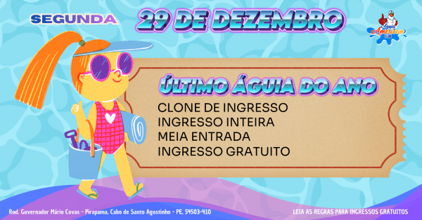 Imagem do evento Último Águia do Ano SEG 29/12 (Individual e Clone)