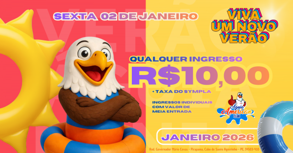 Imagem do evento Férias de janeiro no Águia SEX 02/01(Individual)