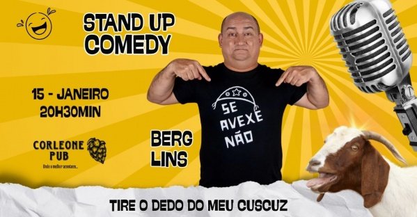 Imagem do evento SE AVEXE NÃO - COMÉDIA STAND UP COM BERG LINS
