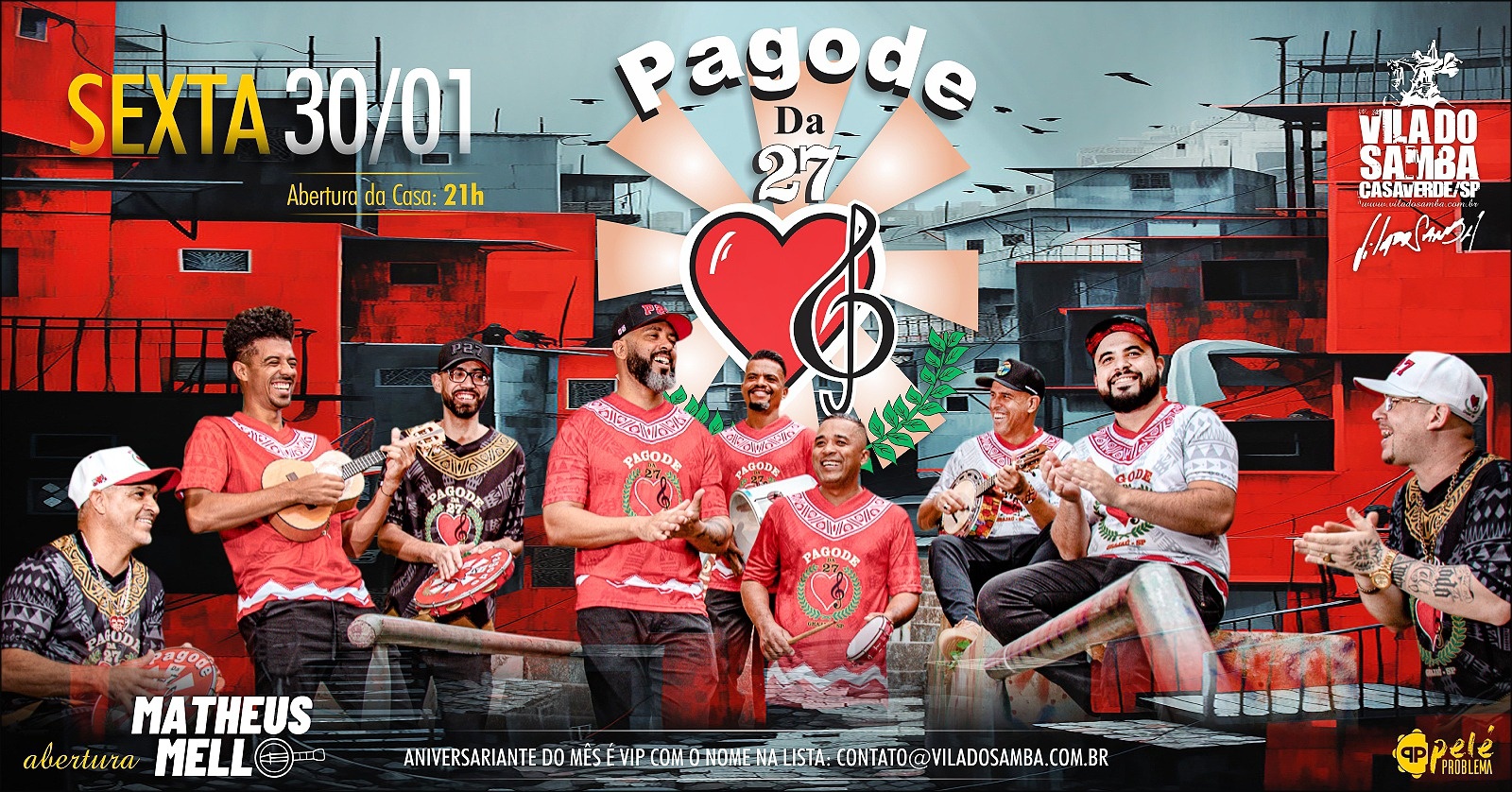 RODA DE SAMBA COM PAGODE DA 27 E MATHEUS MELL NA VILA DO SAMBA - São Paulo, SP