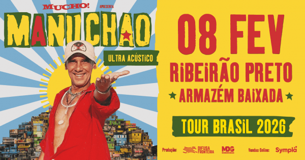 Imagem do evento MUCHO! apresenta MANU CHAO em Ribeirão Preto 8/02/2026