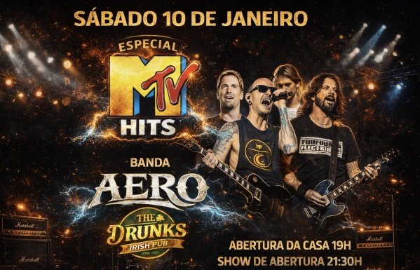 Imagem do evento ESPECIAL MTV HITS -BANDA AERO  
