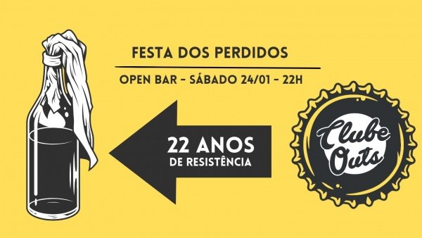 Imagem do evento Festa dos Perdidos | OPEN BAR