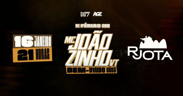 Imagem do evento De férias com Mc Joãozinho VT dia 16 de janeiro no Rjota