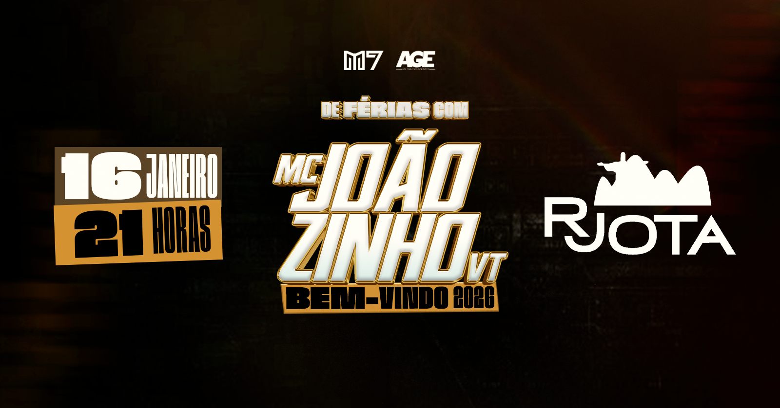 De férias com Mc Joãozinho VT dia 16 de janeiro no Rjota