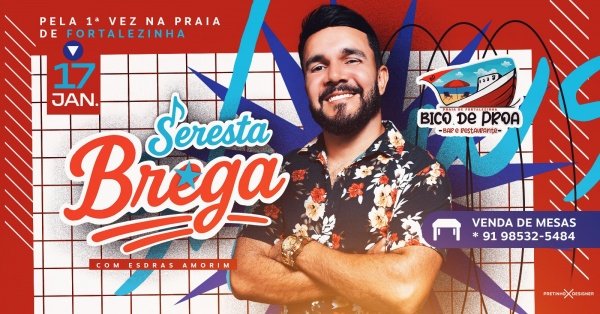 Imagem do evento Seresta Brega com Esdras Amorim