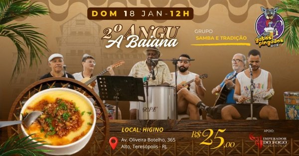Imagem do evento 2º Angu a Baiana do Bloco Gatos Pingados