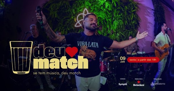 Imagem do evento Deu Match: pagode retrô e brasilidades na Amadoria