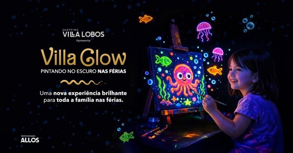 Imagem do evento Villa Glow - Pintando no Escuro