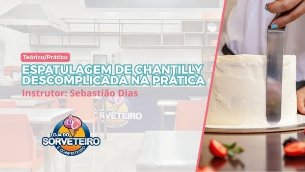 Imagem do evento Espatulagem de Chantilly na Prática