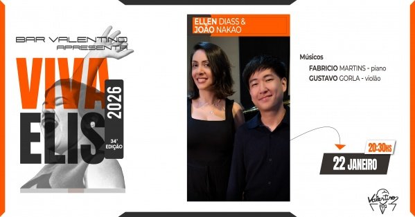 Imagem do evento Viva Elis - Ellen Diass e João Nakao