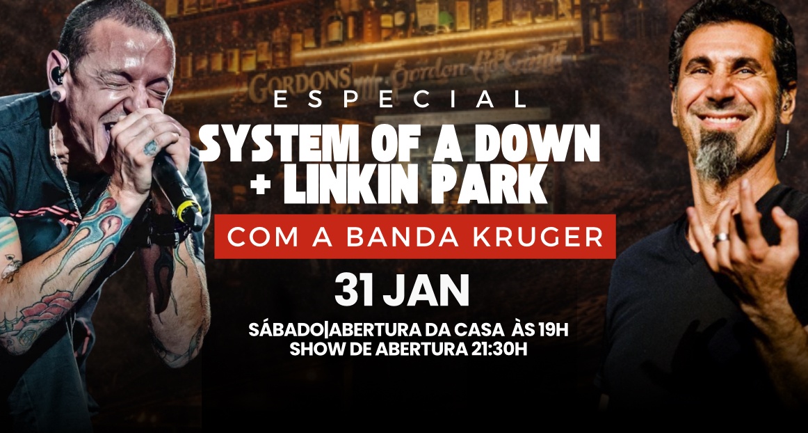 KRUGER - TRIBUTO SYSTEM OF A DOWN E LINKIN PARK - Rio de Janeiro, RJ