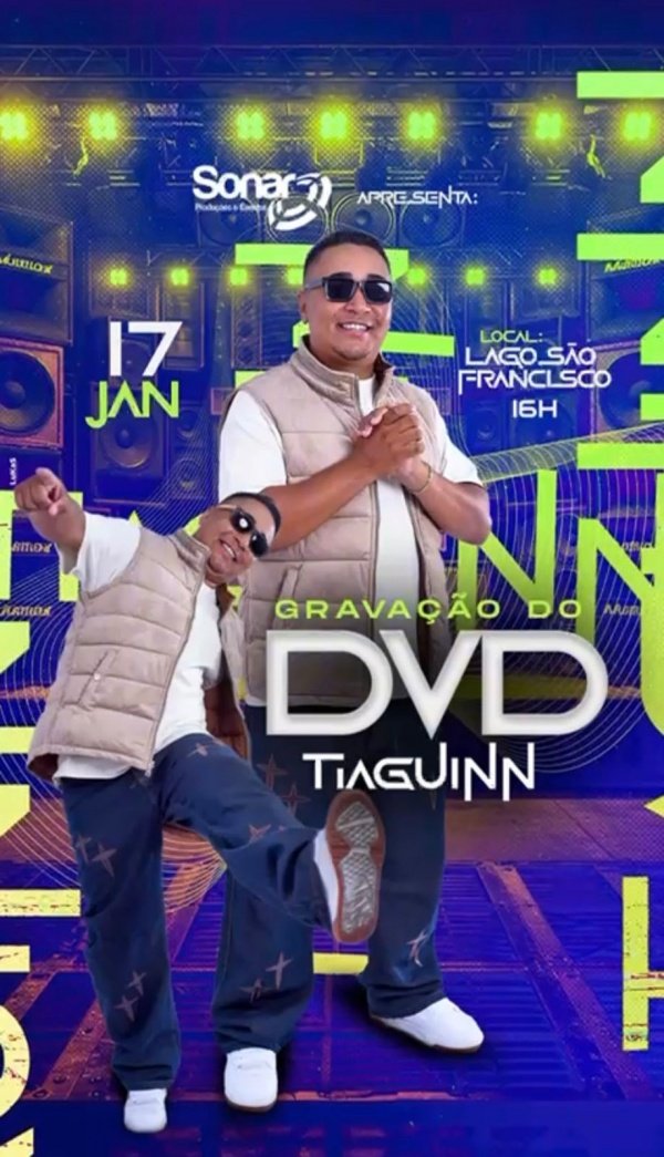 Imagem do evento DvD Tiaguinn no Lago São Francisco - Garanhuns