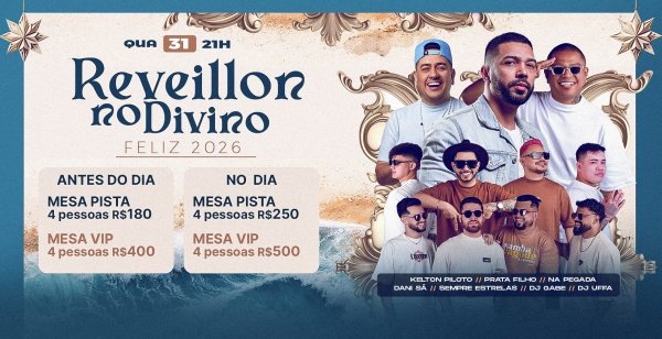 Imagem do evento REVEILLON DO DIVINO - FELIZ 2026