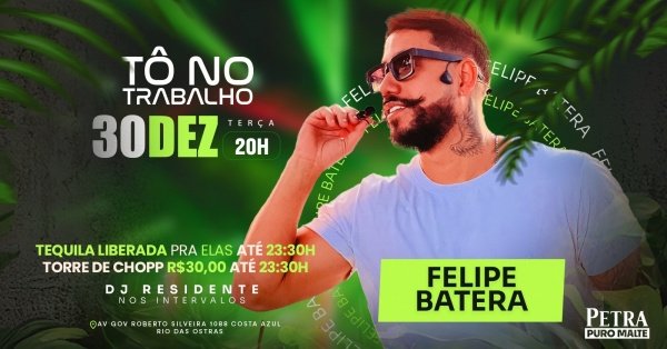 Imagem do evento Samba de Terça no TNT | 30DEZ (TER) | Tô no Trabalho