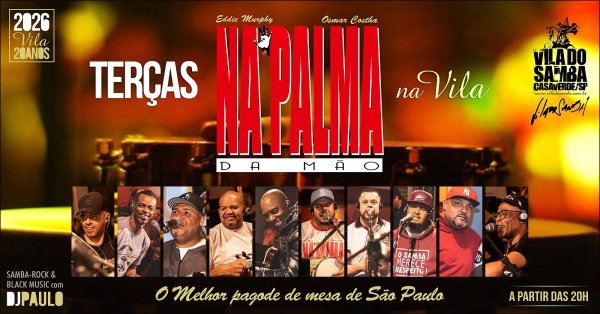 Imagem do evento NA PALMA DA MÃO NA VILA DO SAMBA