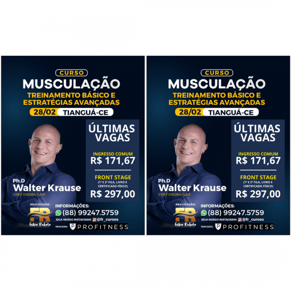 Imagem do evento MUSCULAÇÃO TREINAMENTO BÁSICO E ESTRATÉGIAS AVANÇADAS