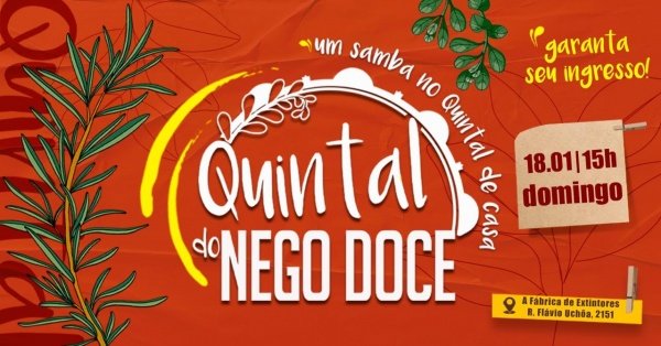 Imagem do evento Quintal do Nego Doce