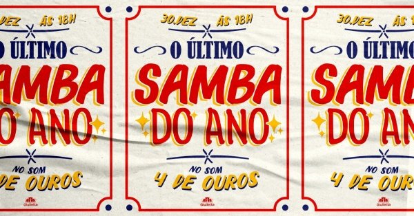 Imagem do evento O último samba do ano - 4 de Ouros