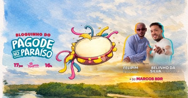 Imagem do evento Bloquinho do Pagode no Paraíso!  17/01