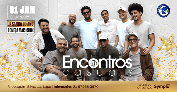 Imagem do evento ENCONTROS CASUAIS RÉVEILLON - 01/01