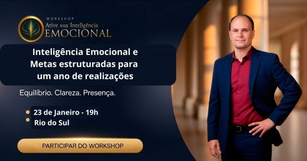 Imagem do evento Palestra Gratuita  - Inteligência Emocional e Metas estruturadas para um ano de realizações