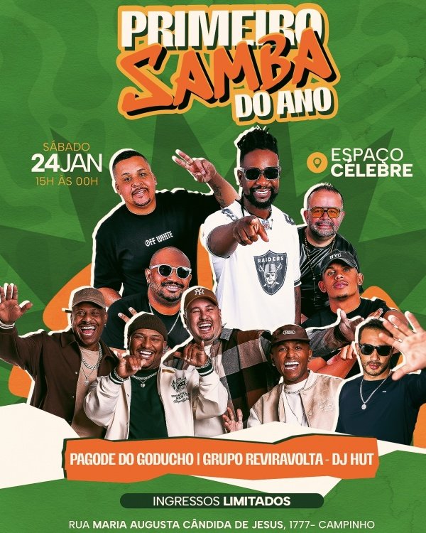 Imagem do evento PRIMEIRO PAGODE DO ANO