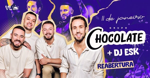 Imagem do evento ALÔ VIRGÍNIA COM GRUPO CHOCOLATE