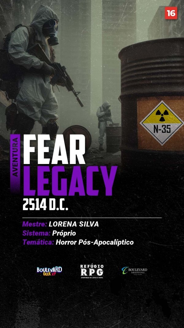 Imagem do evento Refugio RPG - Fear Factory