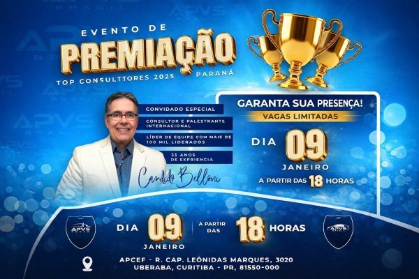 Imagem do evento Premiação Oficial Top Consultores APVS 2025  Paraná