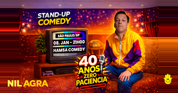 Imagem do evento NIL AGRA - 40 ANOS, ZERO PACIÊNCIA