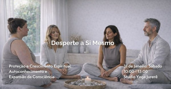 Imagem do evento Desperte a Si Mesmo: Proteção e Crescimento Espiritual, Autoconhecimento e Expansão da Consciência