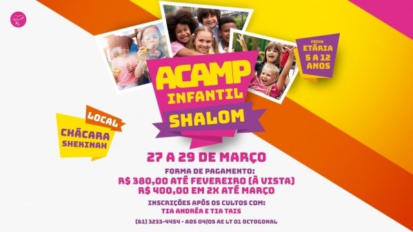 Imagem do evento Acampamento Infantil 2026