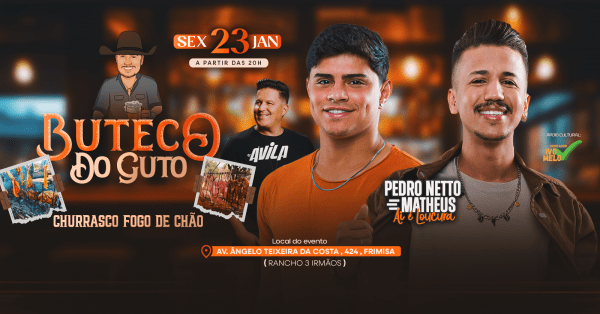Imagem do evento Buteco do Guto - Pedro Netto e Matheus