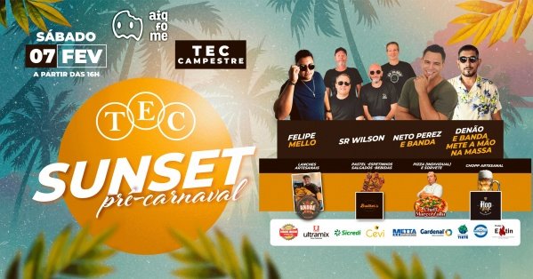 Imagem do evento Sunset Pré-carnaval TEC 2026