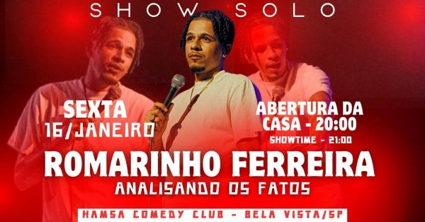 Imagem do evento ROMARINHO FERREIRA - ANALISANDO OS FATOS