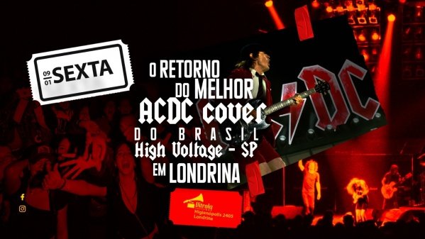 Imagem do evento ACDC High Voltage - o MELHOR ACDC cover do BRASIL- em Londrina/PR
