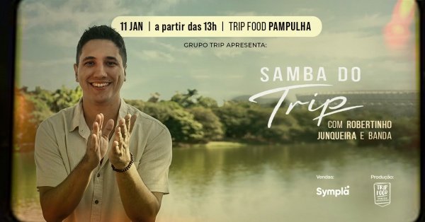 Imagem do evento SAMBA DO TRIP - O seu domingo com a melhor vista da Pampulha 
