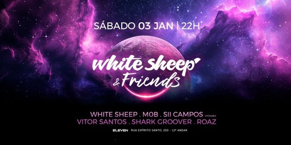 Imagem do evento White Sheep & Friends @ Eleven Rooftop