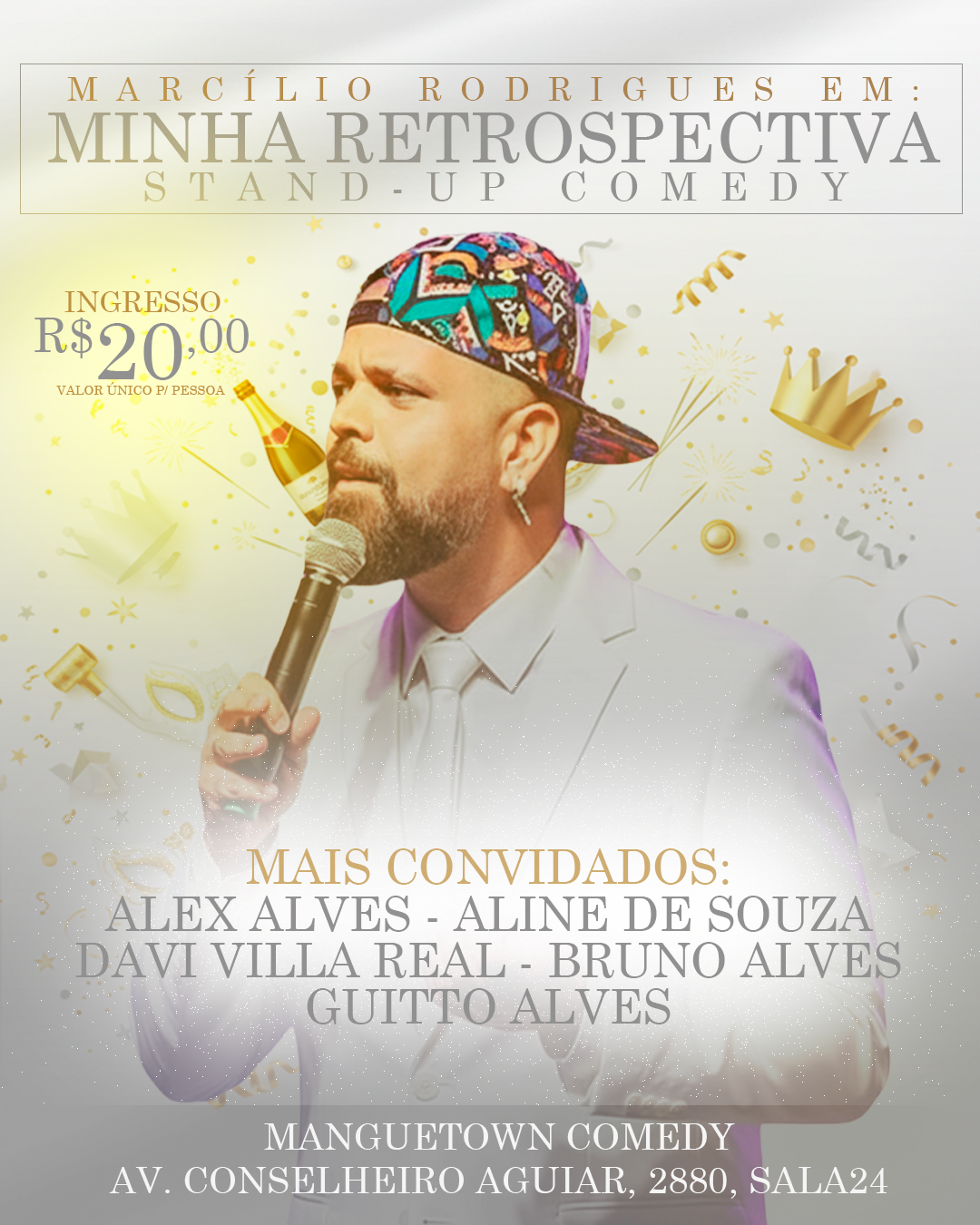 RETROSPECTIVA – Marcílio Rodrigues convida (stand-up comedy)