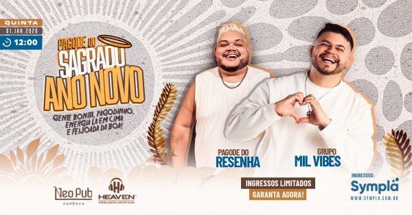 Imagem do evento Pagode do SAGRADO ANO NOVO