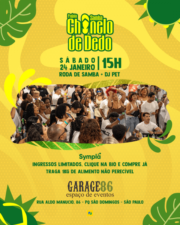 Imagem do evento Samba Chinelo de Dedo 01.26